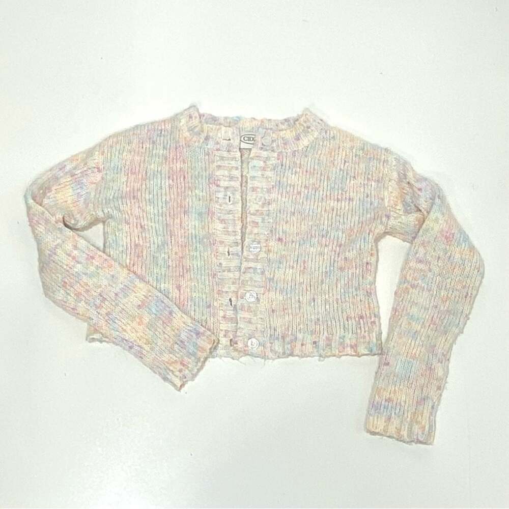 Cider Cropped Pastel Cottagecore Cardigan Sweater
